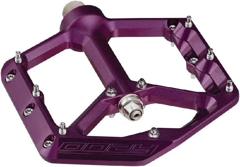 bicycle health signal-Spank Oozy Pedals - Platform Aluminum 9/16" Purple