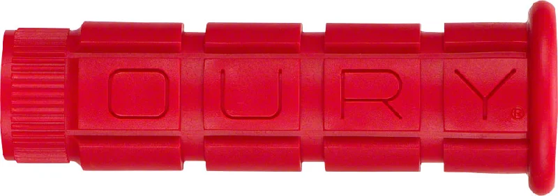 bicycle hill signal-Oury Single Compound Grips - Red