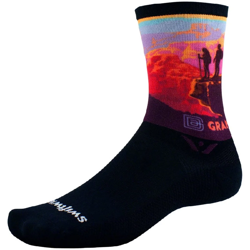 bicycle aluminum signal-Vision Six Impression National Park Bike Socks - Canyon Lookout