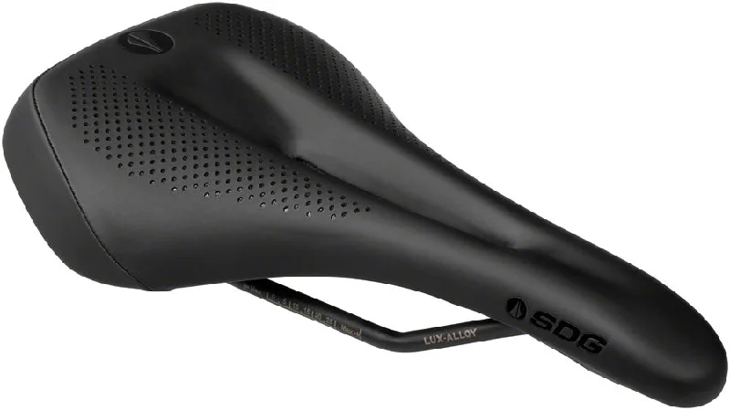 bicycle valve flexibility-SDG Allure V2 Saddle Lux-Alloy Rails Black