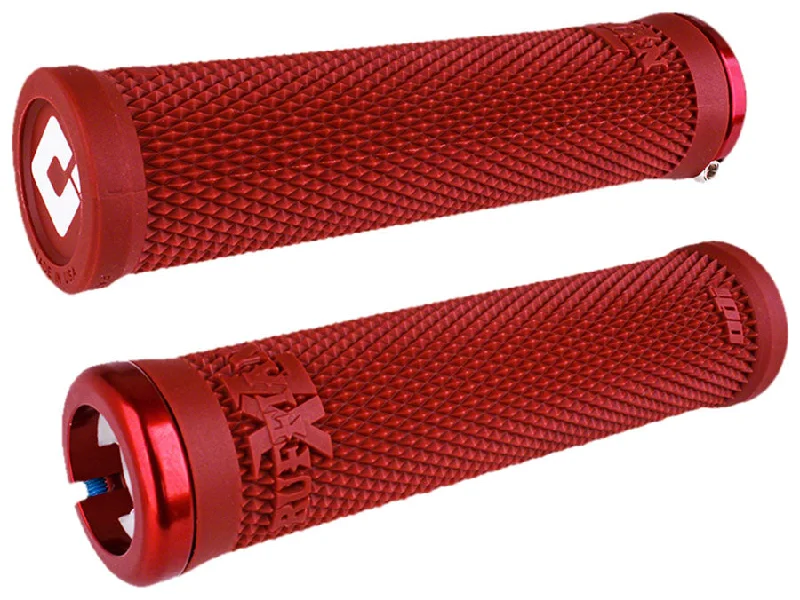 bicycle pad resilience-ODI Ruffian XL v2.1 Lock-On Grips - Red