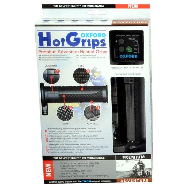 bicycle socks signal-Oxford Hot Grips Premium Adventure with V8 Switch