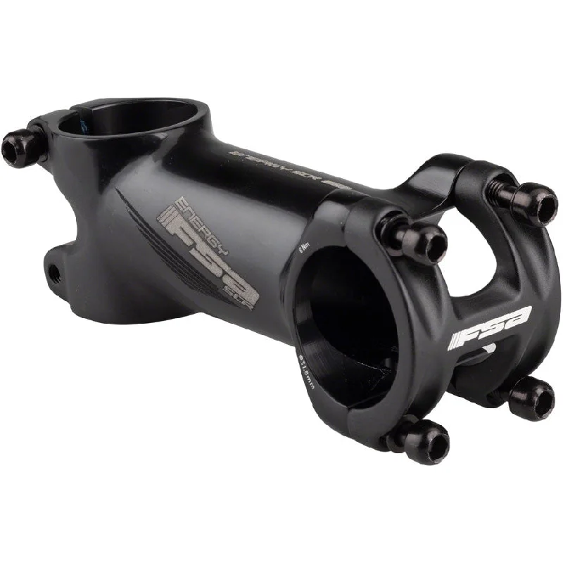 bicycle sidewall signal-Full Speed Ahead Energy SCR Stem - 31.8 Clamp, +/-6, Black/Gray