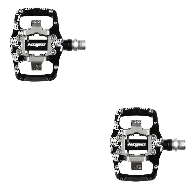 bicycle seatpost resilience-Hope Union TC Pedals - Dual Sided Clipless with Platform 9/16" Black