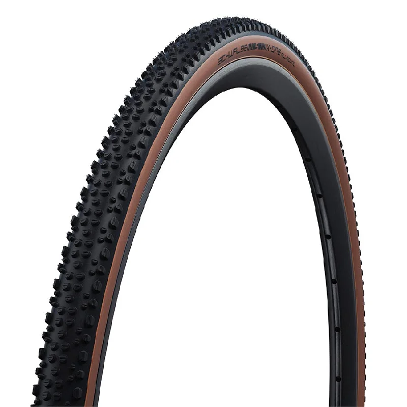 bicycle insurance signal-Schwalbe X-One Allround Hybrid Tire 700x33C Folding Tubeless Ready Addix RaceGuard 67TPI Bronze