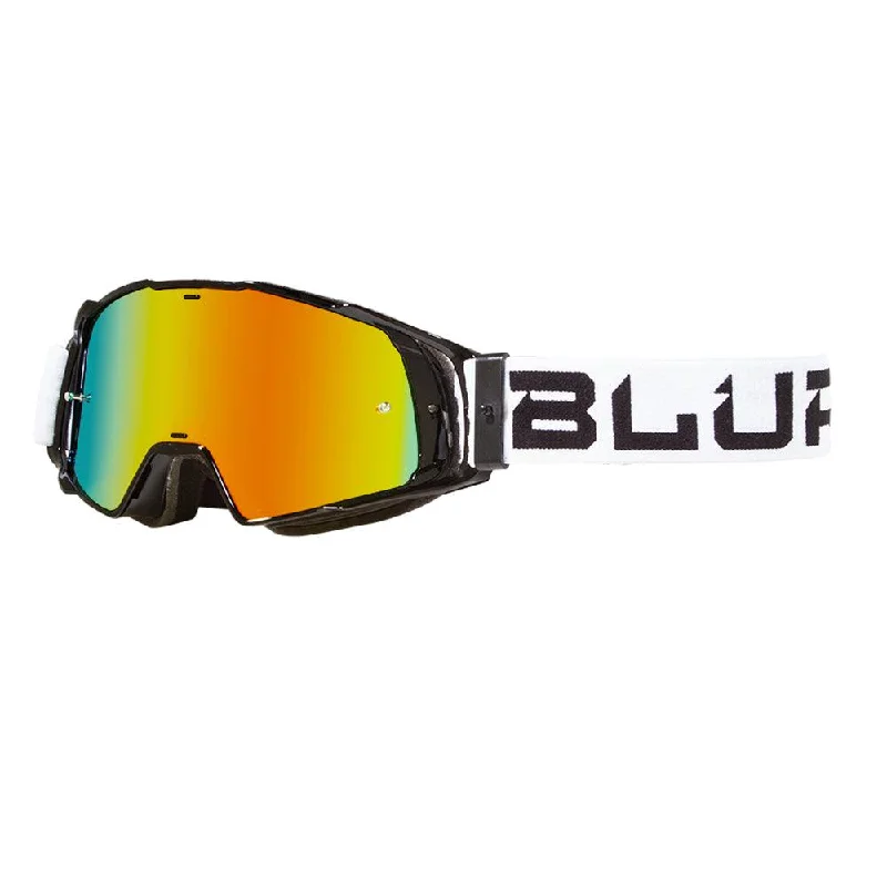 bicycle calorie signal-BLUR B-20 FLAT 2020 GOGGLE - BLACK/WHITE (RADIANT RED)