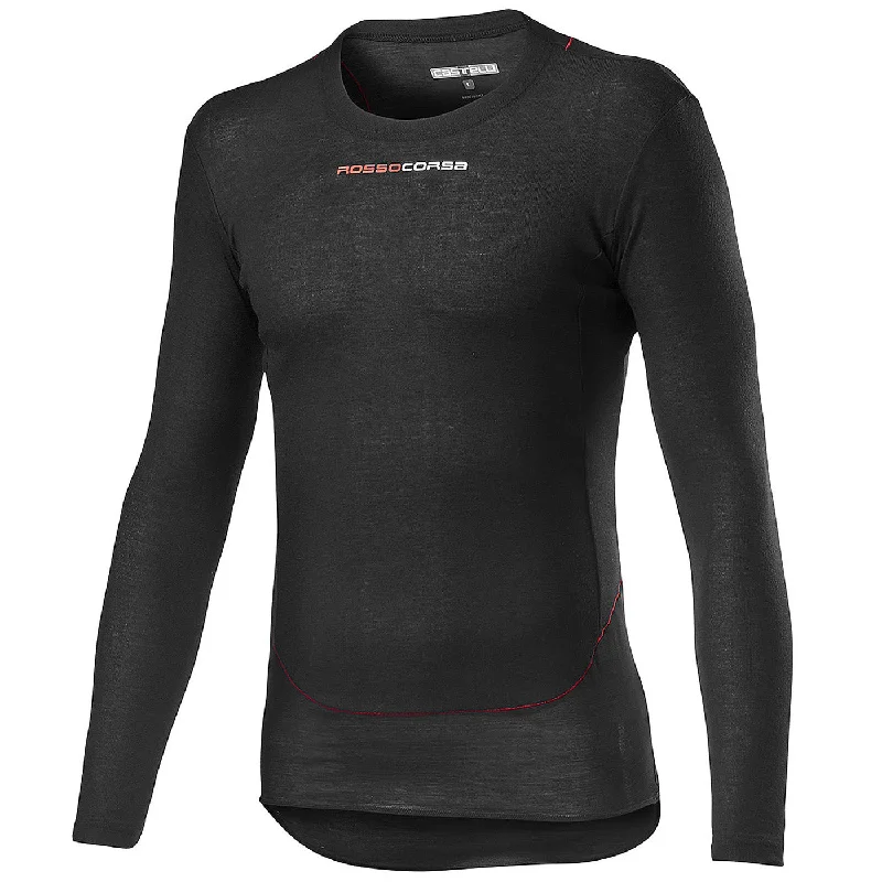 bicycle electric signal-Maglia intima maniche lunghe Castelli Prosecco Tech - Nero