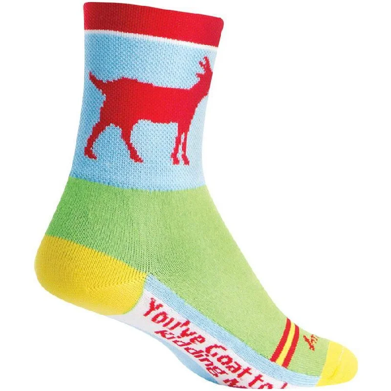 bicycle battery signal-Classic Goat Bike Socks - 4 inch