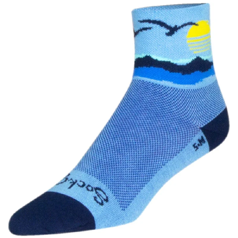 bicycle posture signal-Classic Migration Bike Socks - Blue