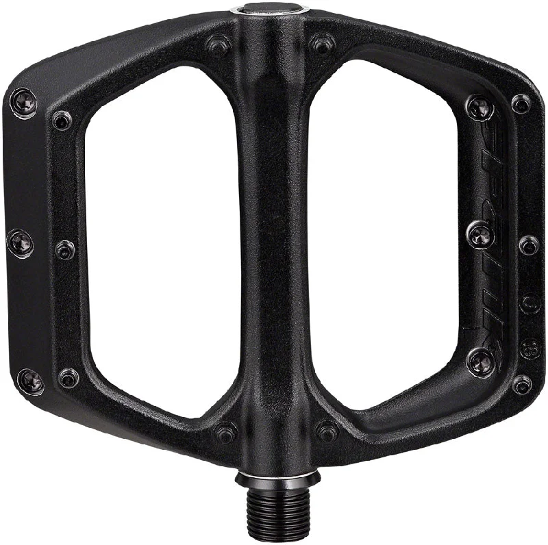 bicycle spoke strength-Spank SPOON DC Platform Pedals Body: Aluminum Spindle: Cr-Mo 9/16 Black Pair