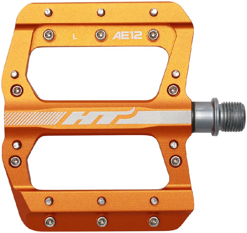 bicycle valve fit-HT Components AE12 Pedals - Platform Aluminum 9/16" Orange