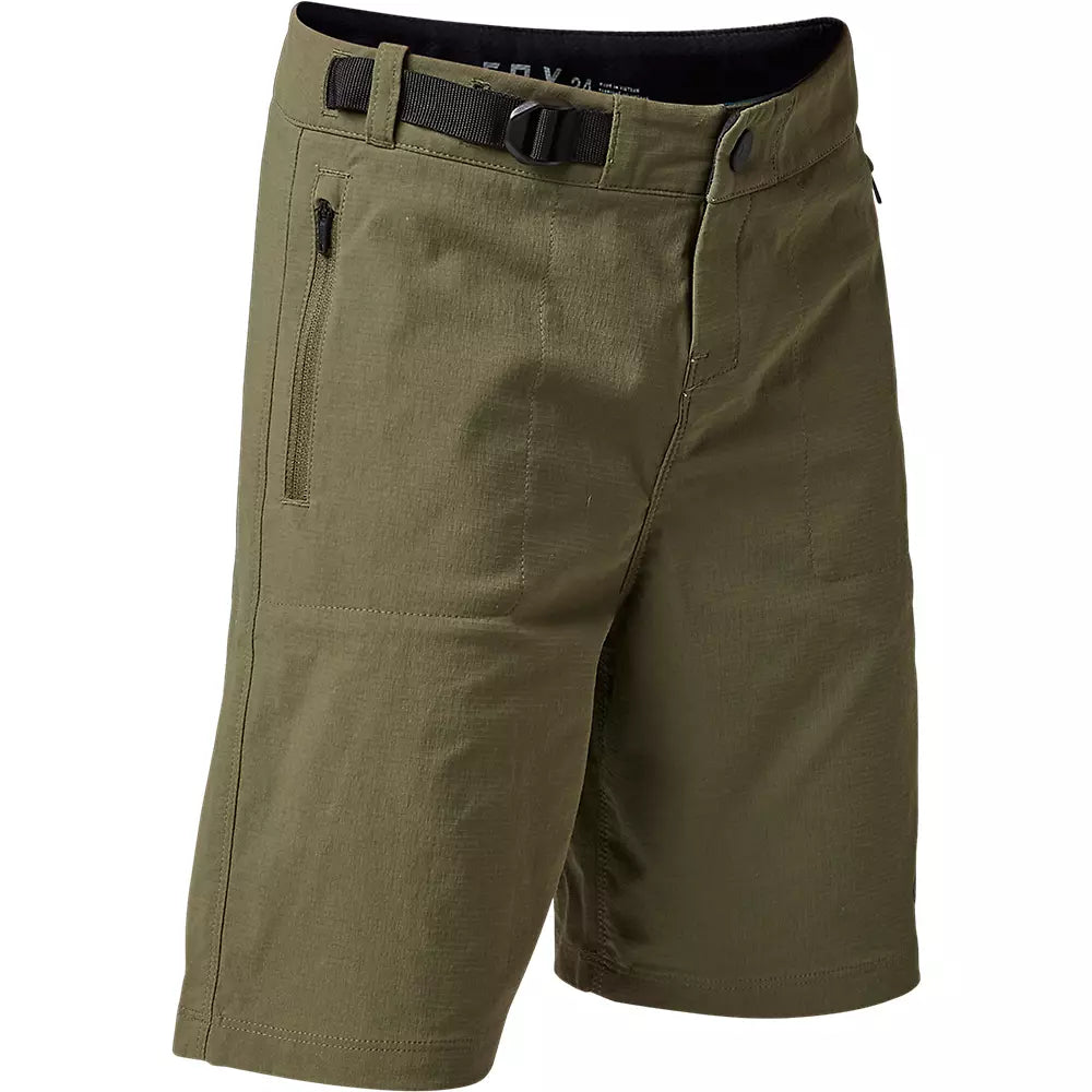 bicycle charger signal-Fox Racing Ranger MTB Short - With Liner - Youth - Olive Green