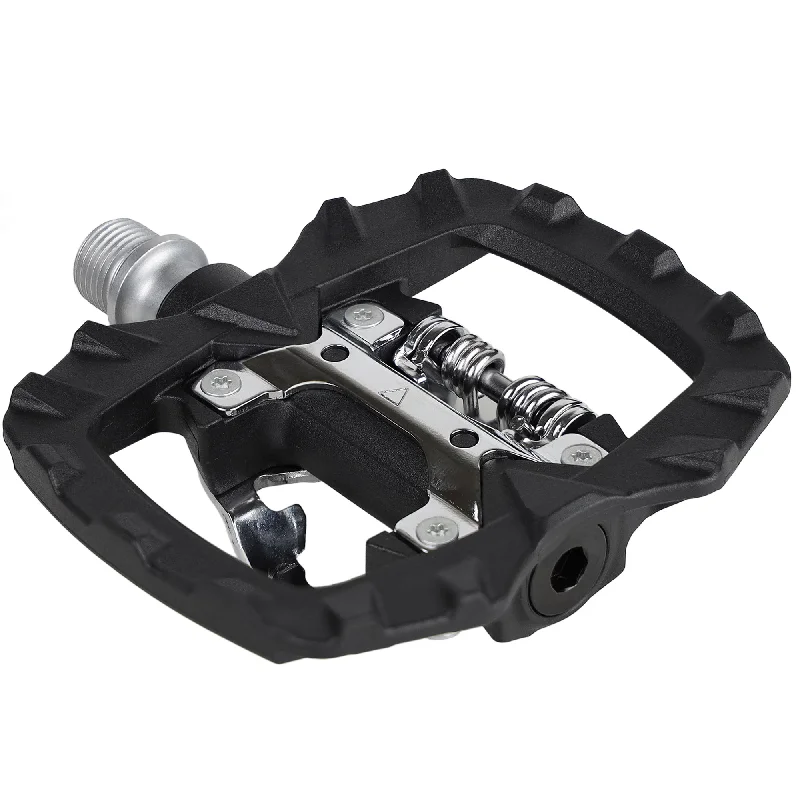 bicycle sidewall signal-Venzo Multi-Use compatible with Shimano SPD Mountain Bike Road Bicycle Sealed Clipless Pedals - Dual Platform Multi-Purpose - Great for Touring, Road, Trekking Bikes -Light Engineering Thermoplastic