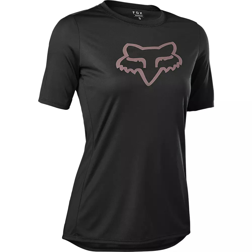 bicycle track saddle-Fox Racing Ranger Foxhead Short Sleeve MTB Jersey - Womens - Black