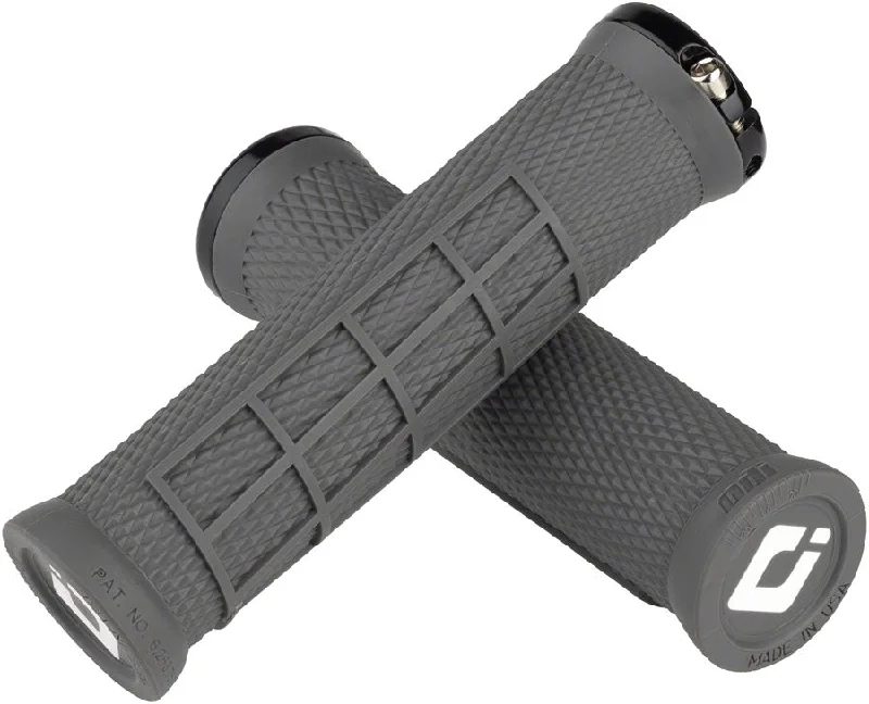 bicycle elbow signal-ODI Elite Flow Grips - Graphite Black Lock-On