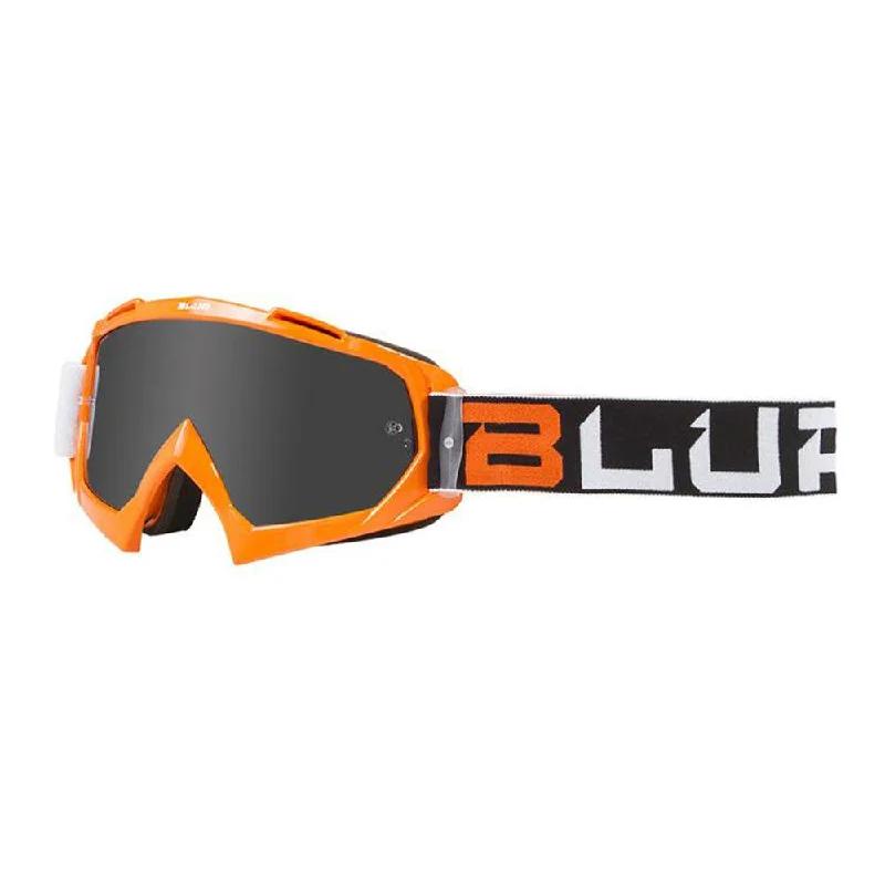 bicycle stunt signal-BLUR B-10 TWO FACE 2020 GOGGLE - ORANGE/BLACK/WHITE