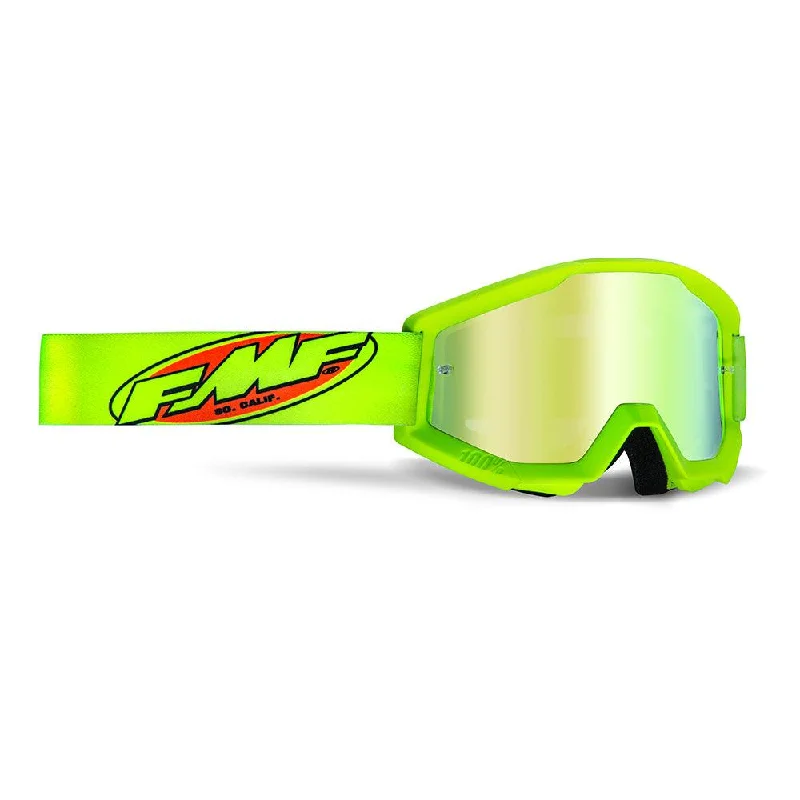 bicycle rust treatment-FMF POWERCORE YOUTH GOGGLE - CORE YELLOW (MIRROR GOLD)