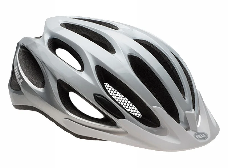 bicycle lever action-Bell Traverse XL MTB Helmet - White-Silver Repose