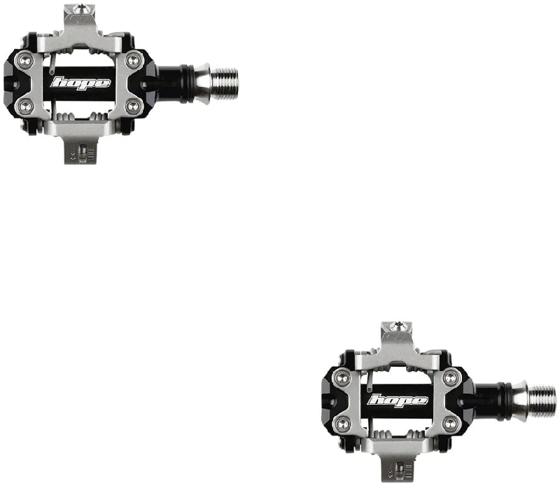 bicycle touring distance-Hope Union RC Pedals - Dual Sided Clipless 9/16" Black