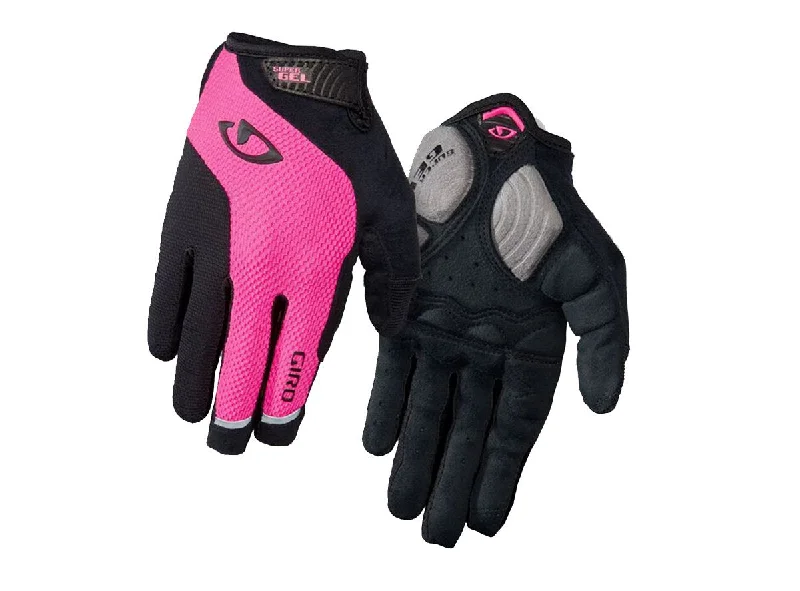 bicycle shoe signal-Giro Strada Massa Supergel LF Cycling Glove - Womens - Bright Pink