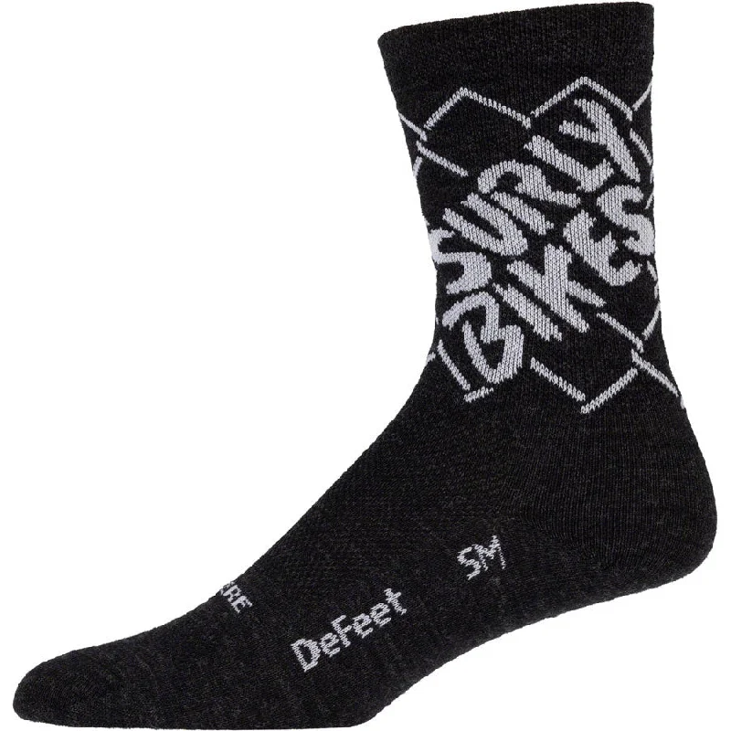 bicycle exercise signal-On the Fence Bike Socks - Black