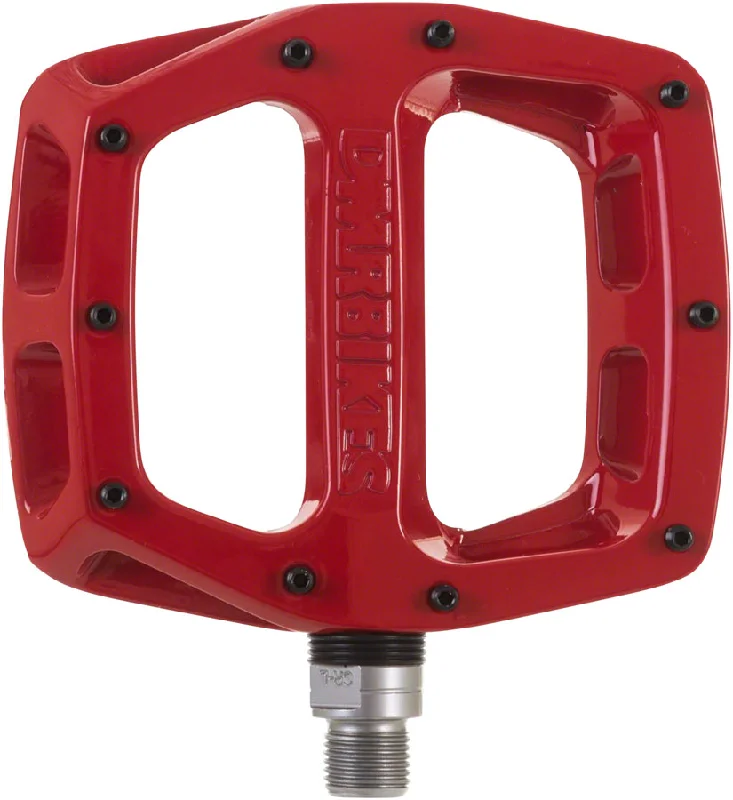 bicycle paint signal-DMR V12 Pedals - Platform Aluminum  9/16" Red