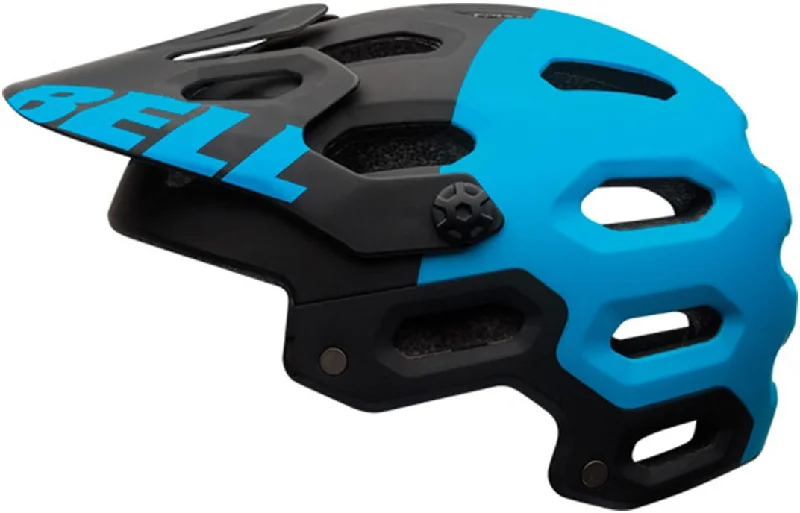 bicycle retro signal-Bell Super 2 MTB Helmet - Black-Blue Aggression