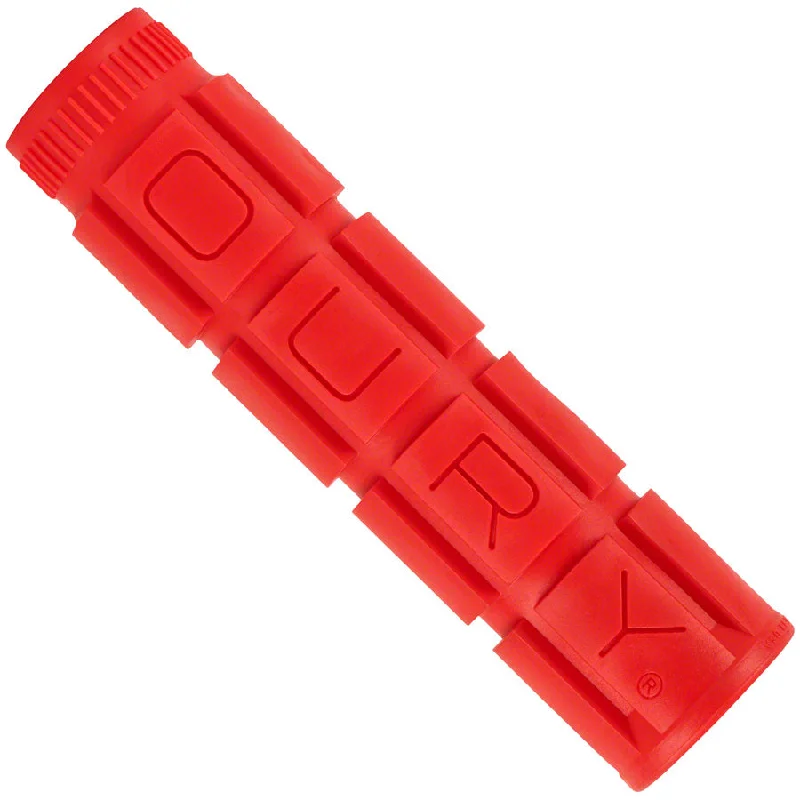 bicycle elbow signal-Oury Single Compound V2 Grips - Candy Red