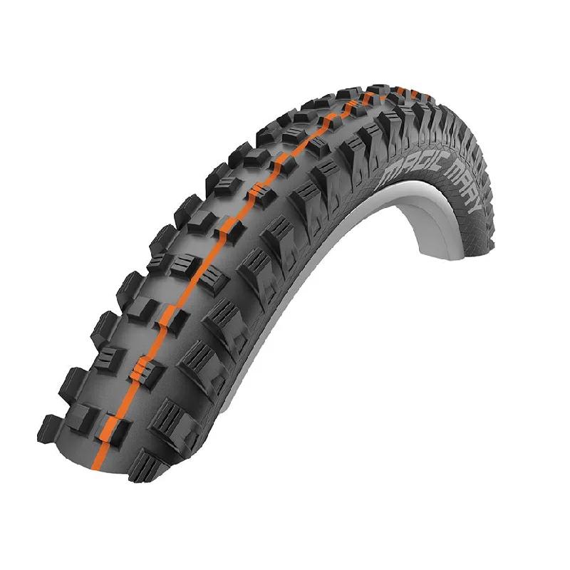 bicycle tour signal-Schwalbe Magic Mary Addix Mountain Tire 27.5"x2.40 Folding Tubeless Ready Addix Soft Super Gravity 67TPI Bronze