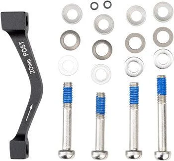 bicycle gear signal-SRAM/ Avid 20mm Post-Mount Disc Caliper to Post Mount Frame/Fork Adaptor with Stainless Bolts Kits for Regular and CPS Calipers