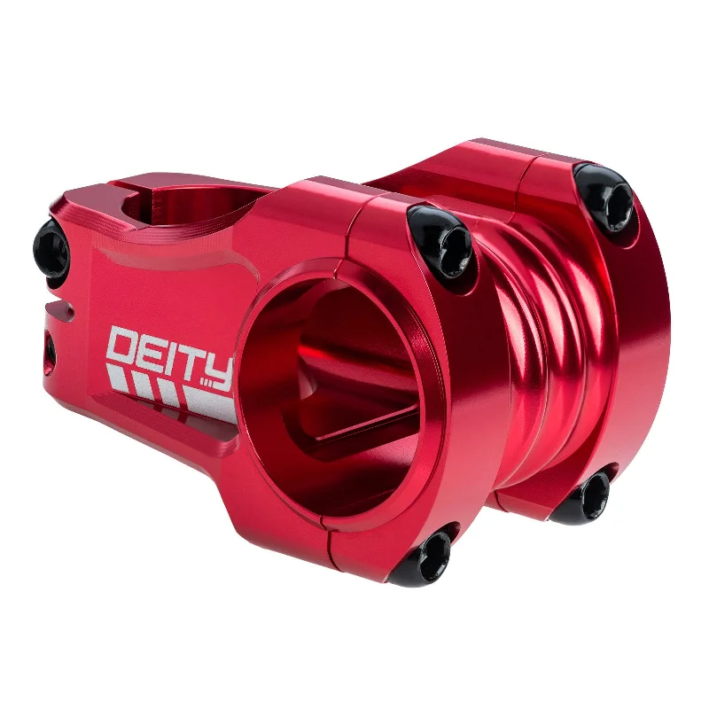 bicycle freestyle pedals-Deity Copperhead 42mm 31.8 Stem Red