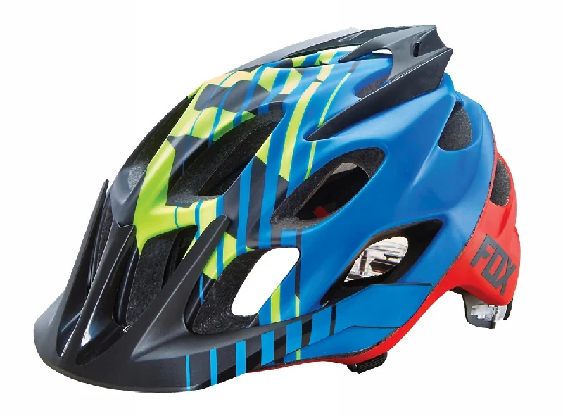 bicycle sprint signal-Fox Racing Flux Savant MTB Helmet - Savant - Blue