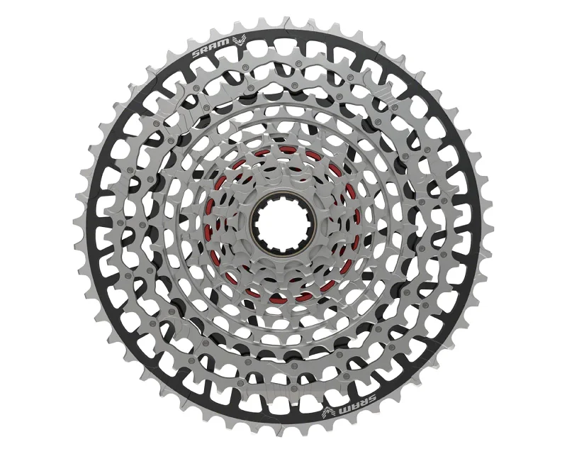 bicycle repair signal-SRAM XX EAGLE T-TYPE XS-1297 CASSETTE - 12-SPEED, 10-52T, FOR XD DRIVER, SILVER/BLACK