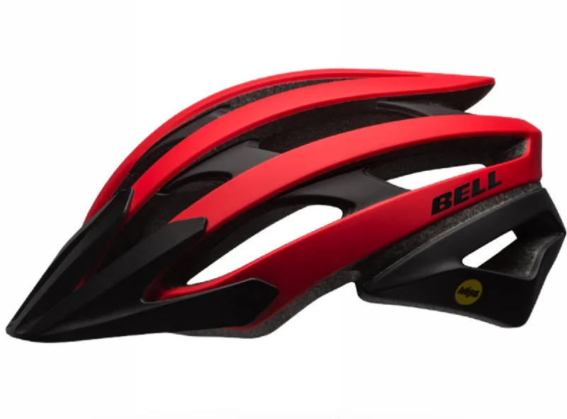 bicycle night handlebar-Bell Catalyst MIPS MTB Helmet - Matt Red