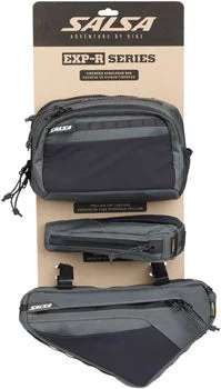 bicycle exercise signal-Salsa EXP-R Series Bag Bundle - Includes Campion Frame Bag, Fireweed Handlebar Bag, and Trillium Top Tube Bag