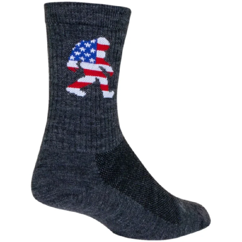 bicycle frame rigidity-Big Foot Wool Bike Socks - Gray