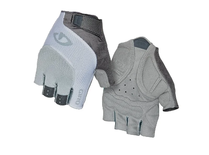 bicycle workout monitor-Giro Tessa Gel Road Cycling Glove - Womens - Gray-White - 2023