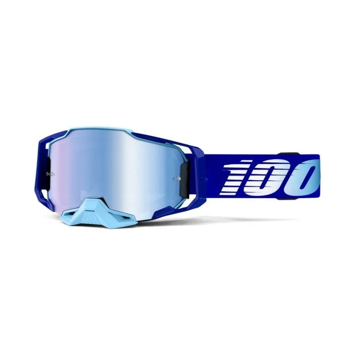 bicycle tire toughness-100% ARMEGA GOGGLE - ROYAL BLUE MIRROR LENS