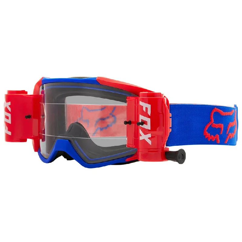 bicycle handlebar durability-FOX VUE STRAY ROLL OFF GOGGLE - BLUE