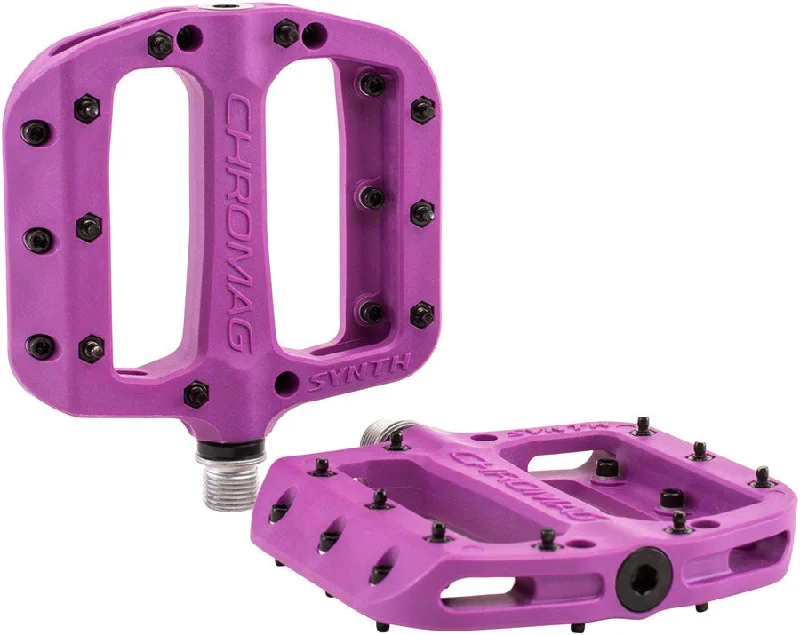 bicycle fitness handlebar-Chromag Synth Pedals Purple