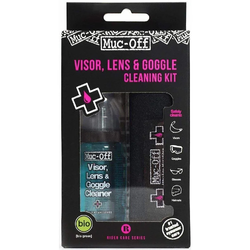 bicycle saddle resilience-Muc-Off Visor Lens and Goggle Cleaning Kit