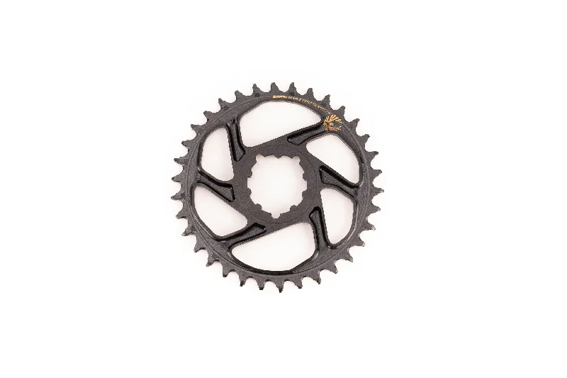 bicycle wrist signal-SRAM X-Sync 2 Eagle Direct Mount Chainring 34T Boost 3mm Offset with Gold Logo