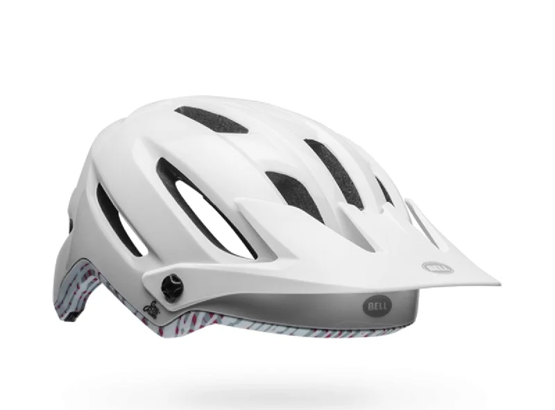 bicycle parking signal-Bell Hela Joy Ride MTB Helmet - Womens - White-Cherry Fibers