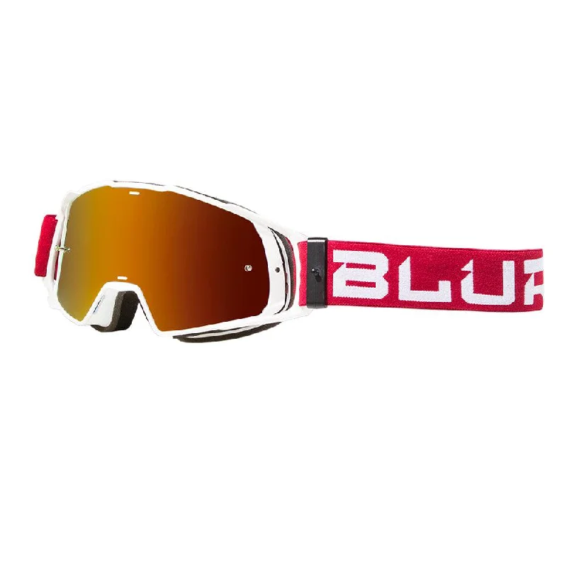 bicycle exercise signal-BLUR B-20 FLAT 2020 GOGGLE - RUBY RED/WHITE (RADIANT RED)