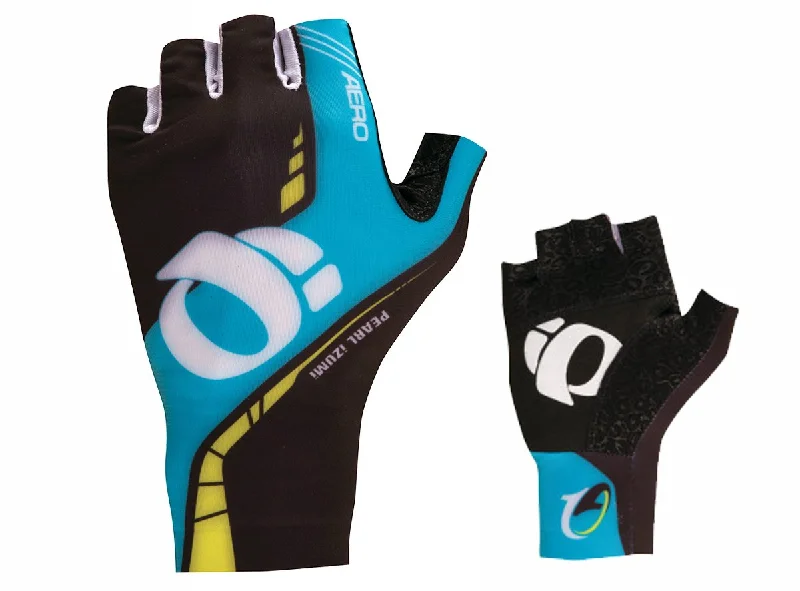 bicycle sidewall thickness-Pearl Izumi PRO Aero Road Glove - Black-Electric Blue