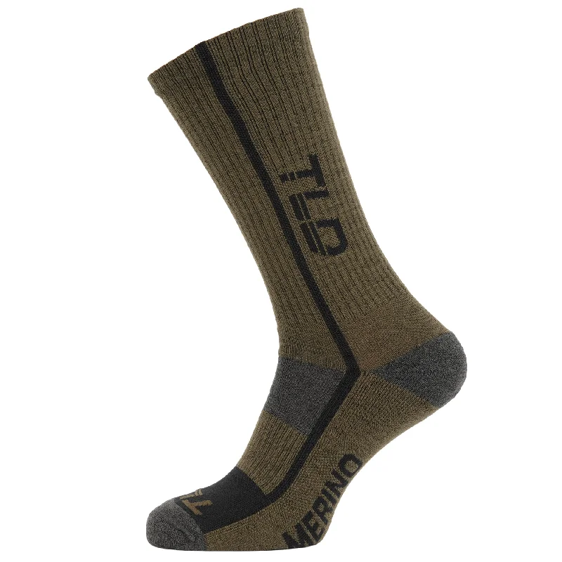 bicycle shoe signal-Troy Lee Designs Chill Merino Wool Socks - Fatigue