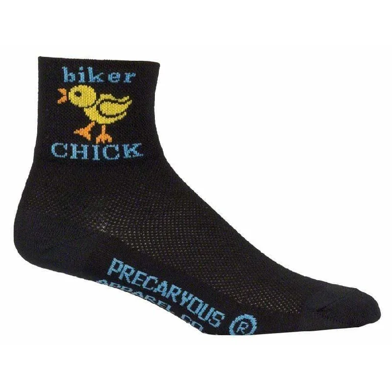 bicycle gravel signal-Classic Biker Chick Cycling Socks - 3 inch