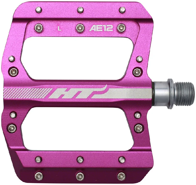 bicycle tool signal-HT Components AE12 Pedals - Platform Aluminum 9/16" Purple