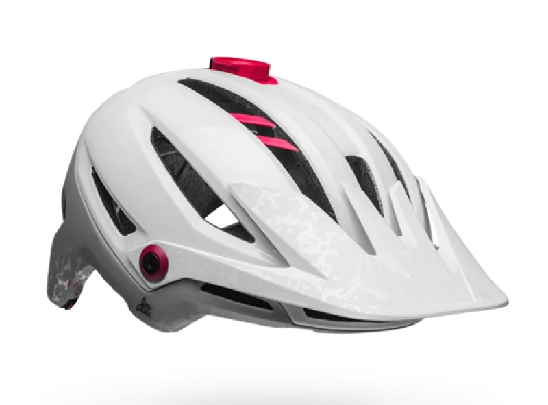 bicycle race signal-Bell Sixer MIPS Joy Ride MTB Helmet - Womens - White-Cherry Stone