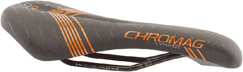 bicycle rotor signal-Chromag Lynx DT Saddle 280 x 135mm Unisex 292g Black/Orange